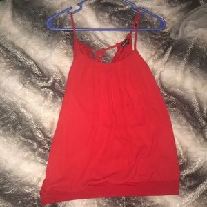 Spaghetti Strap Dressy Red Tank Top from Express!